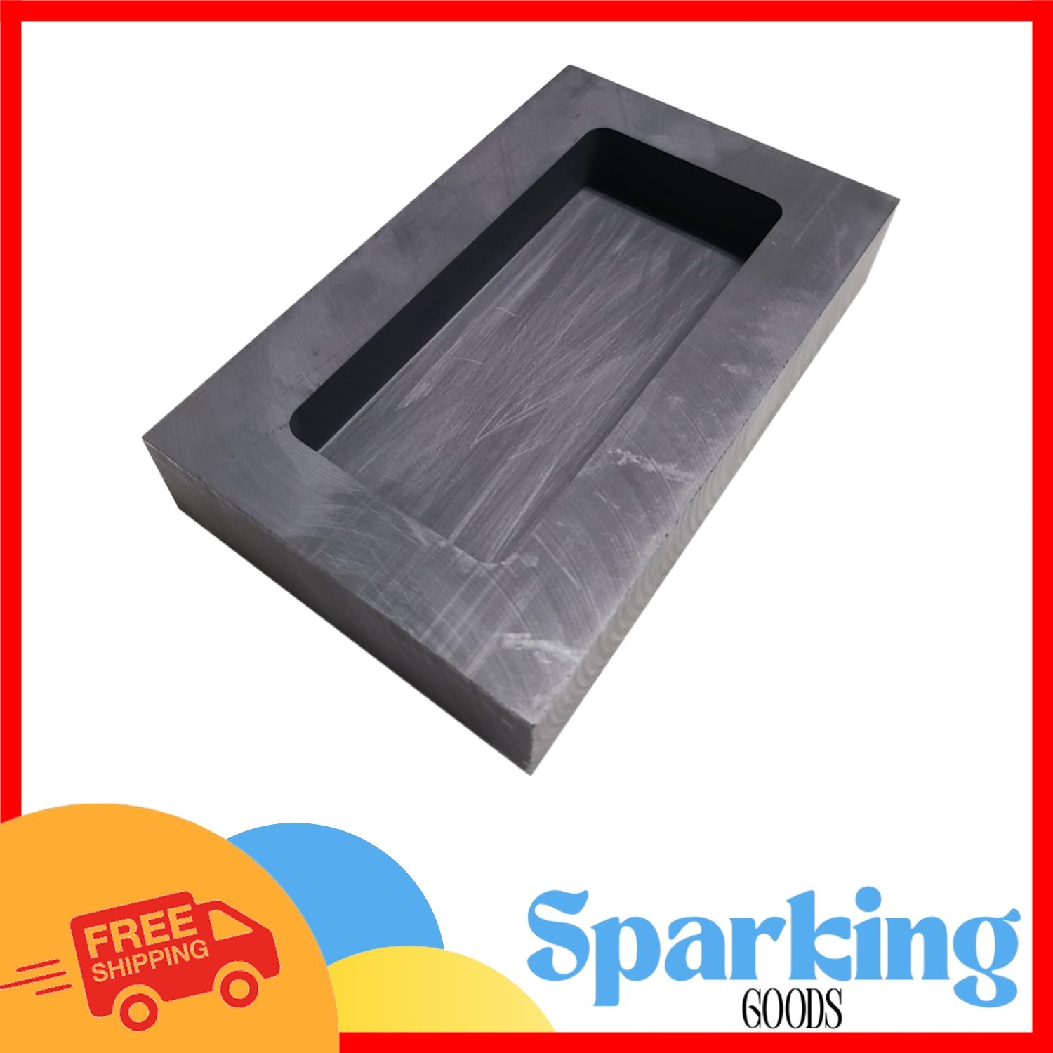 Multi-Purpose Graphite Crucible for Gold & Silver Casting - 5.91 x 3.66 in