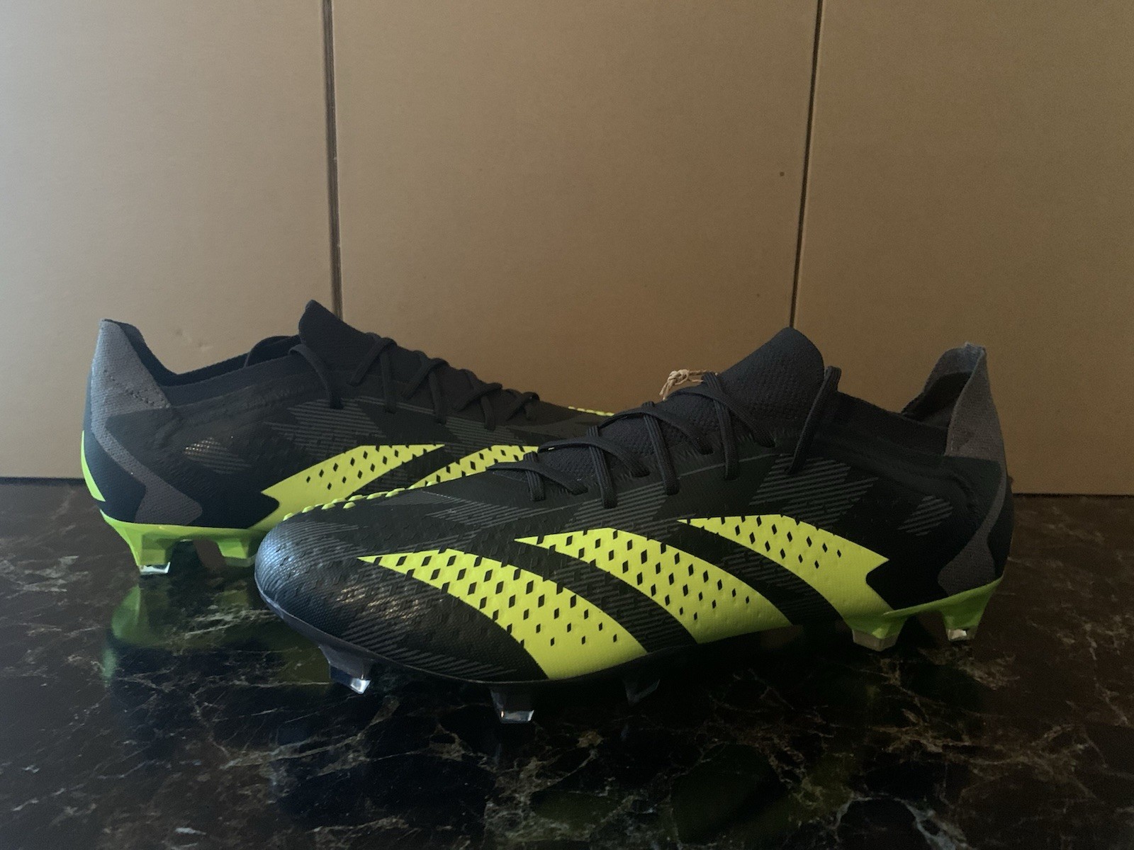Adidas Predator Accuracy INJECTION.1 Low Soccer Cleats Black Green Sz 9 (IG0782)