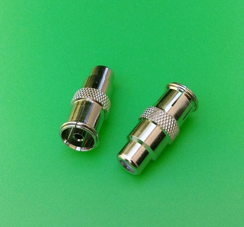 (1 PC) PAL/IEC Female to RCA Female Connector - USA Seller