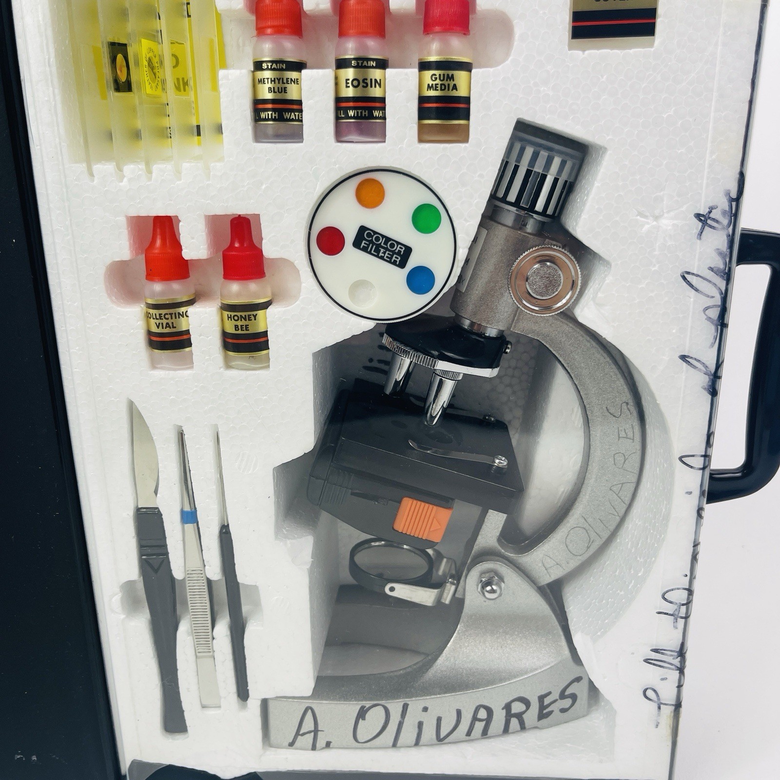 Vtg Student Microscope 100 200 300 Home School Science Lab Equipment See Notes