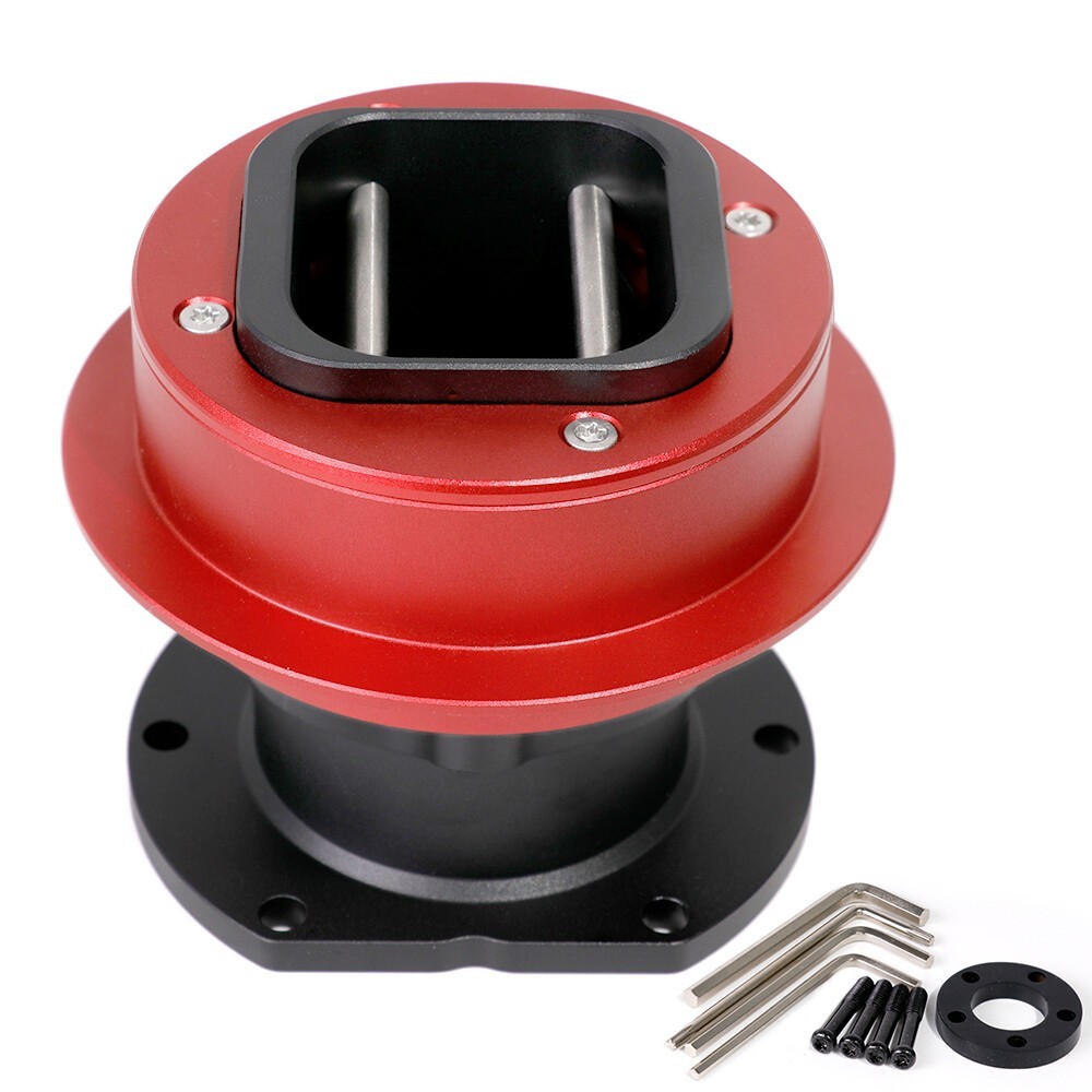 Red QR2 and QR2 Pro Wheel-sides Quick Release Hub Steering Wheel for Fanatec
