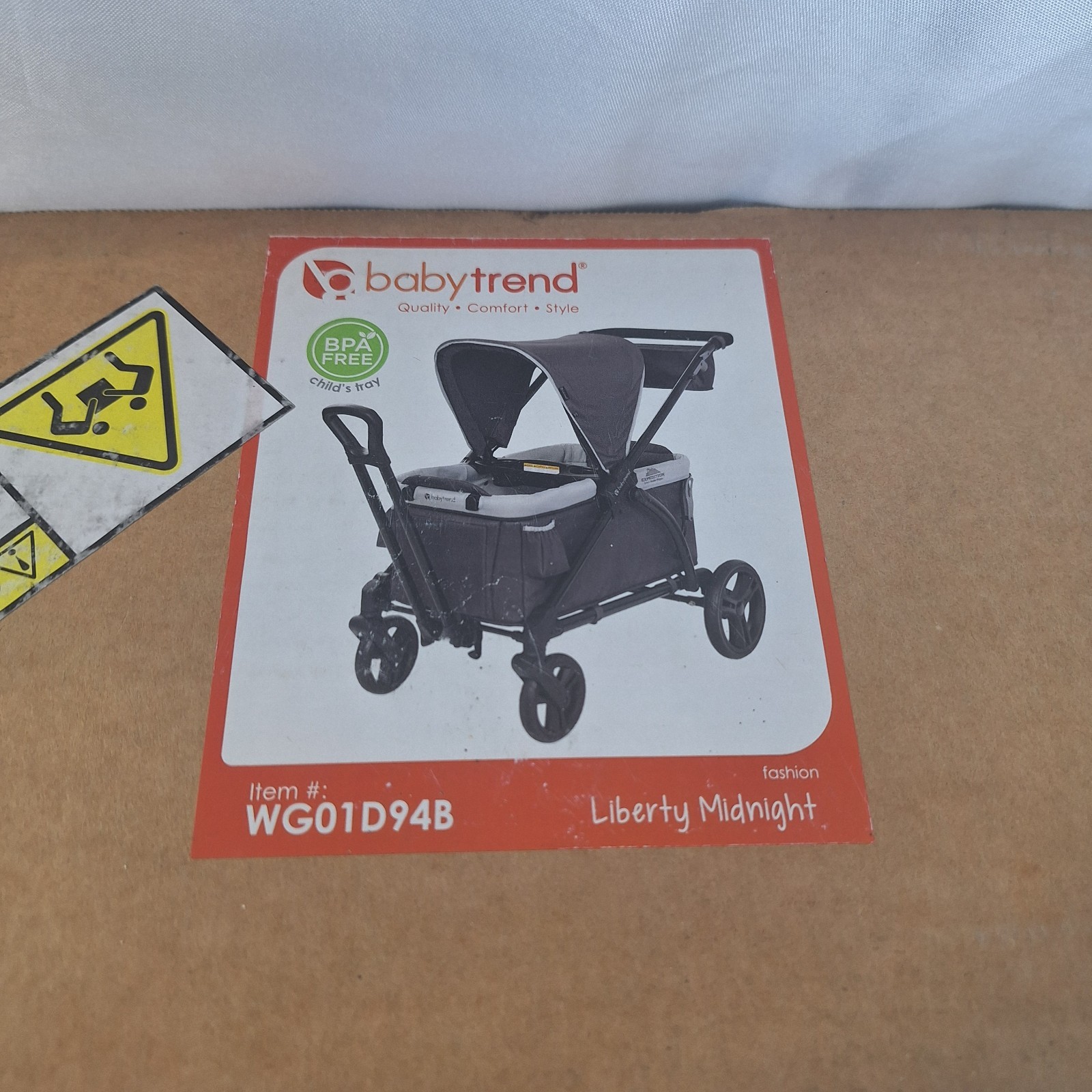 Baby Trend Expedition 2-in-1 Stroller Wagon Large Cargo Liberty Midnight New