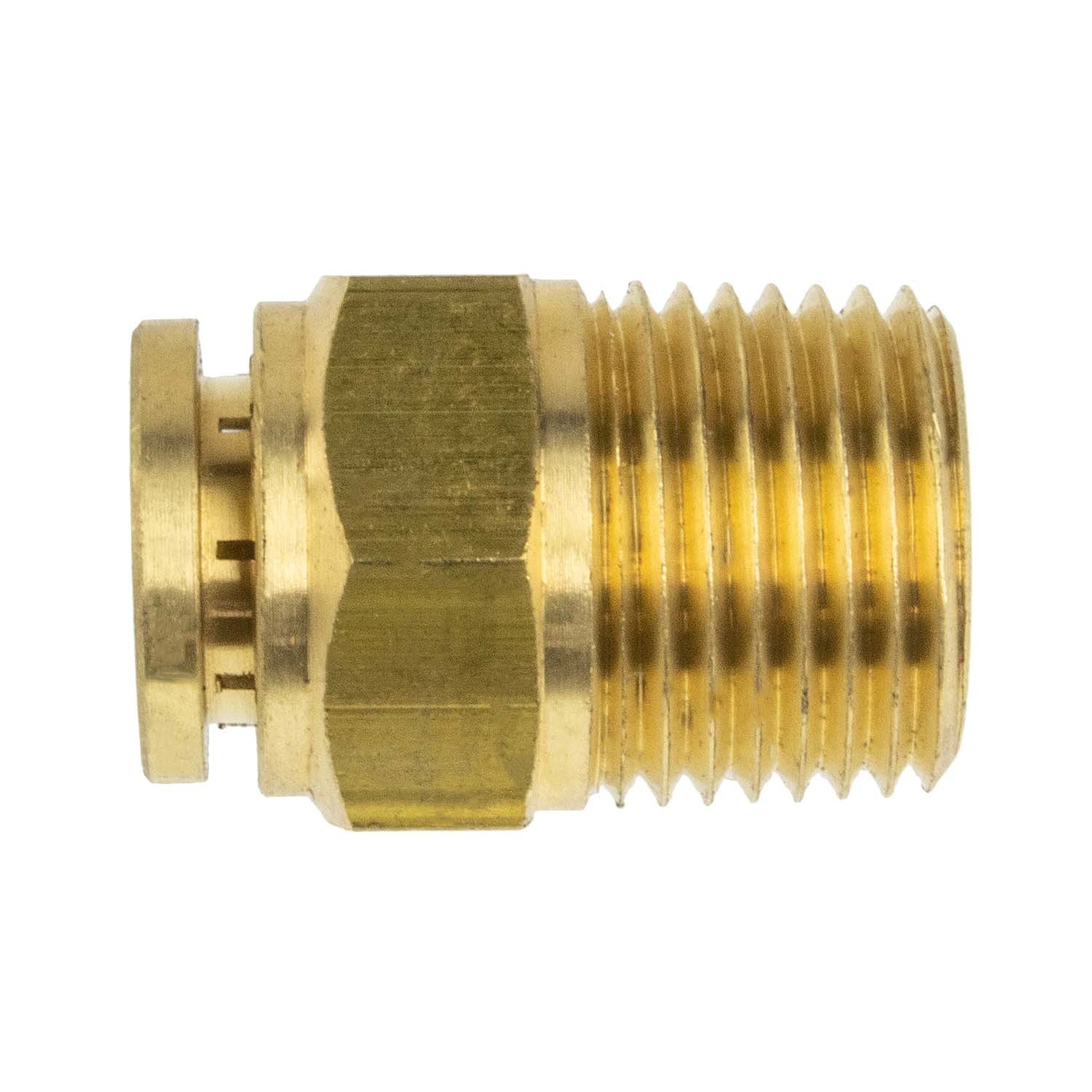PUSH-TO-CONNECT FITTING - FITS 1/2" AIR TUBE TUBING - 1/2"-14 NPT MALE THREAD