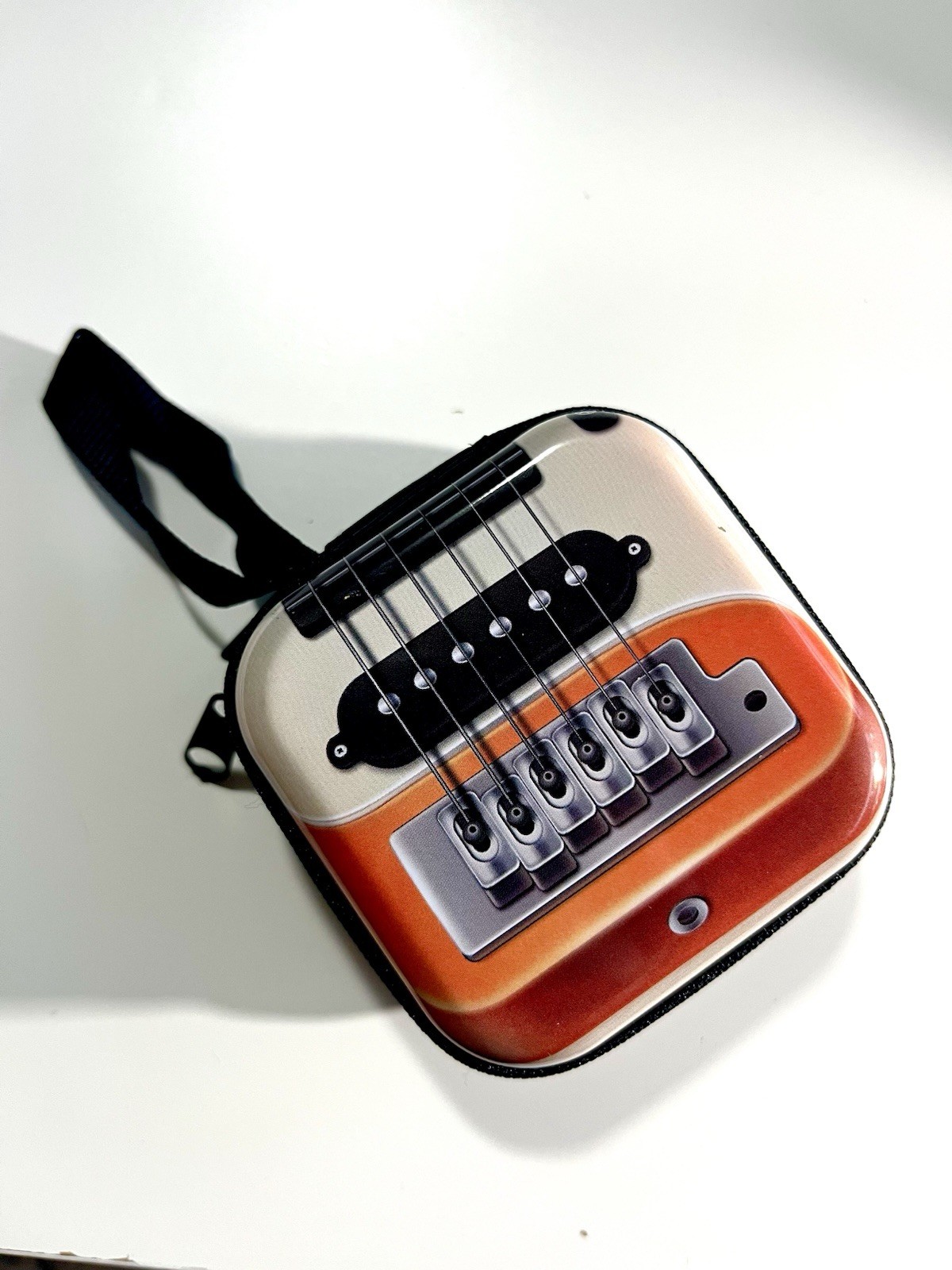 Guitar Pick Stash S Metal Zipper Box - Travel Tech Earbuds Money Music Gift