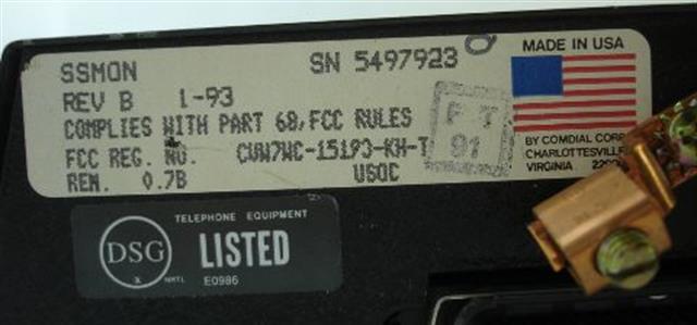 Comdial SSMON Phone