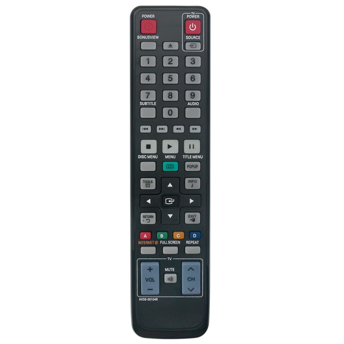 Remote Control AK59-00104R for SAMSUNG BD-C6500 BD-C6900 BD-C6800 Blu-ray Player