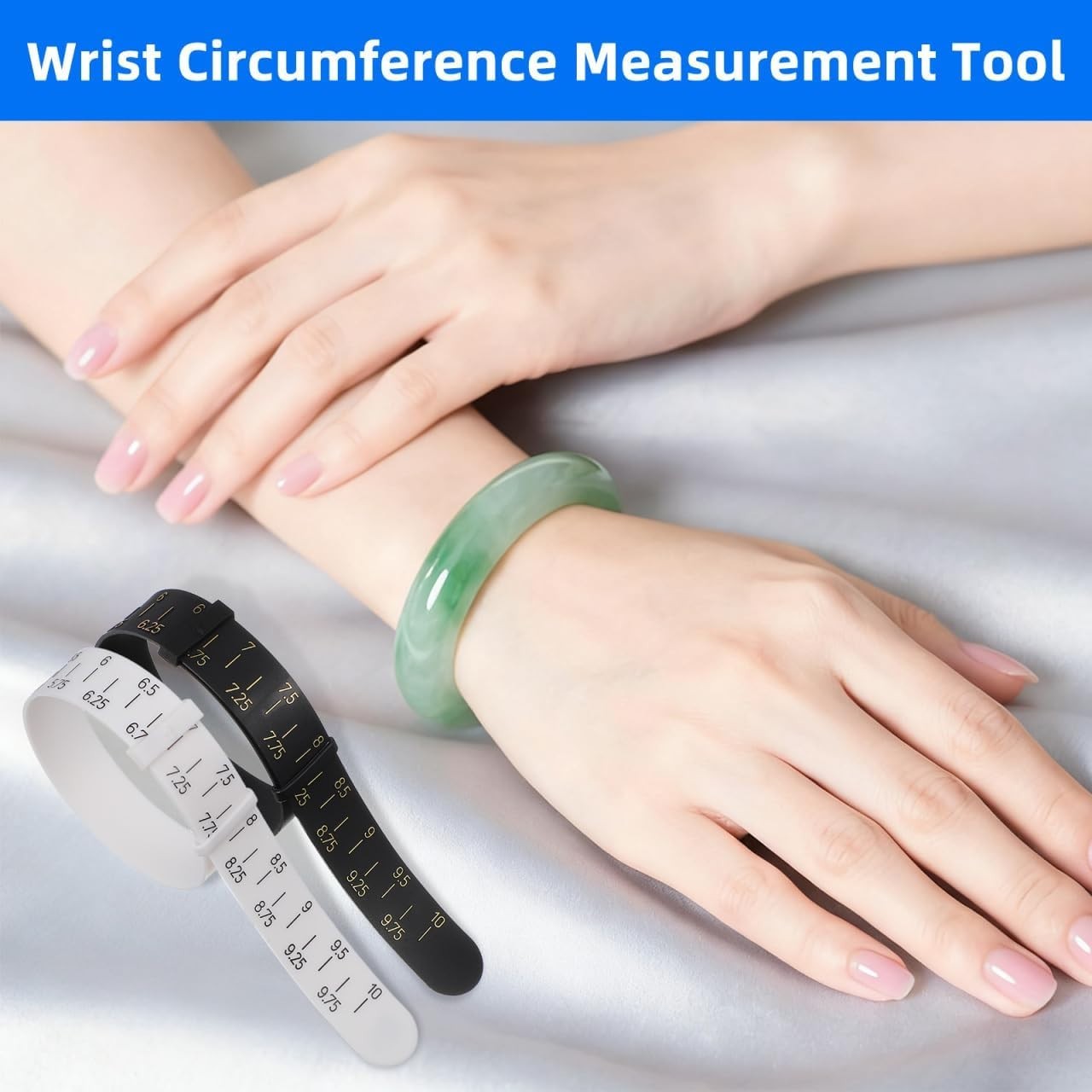 2Pcs Wrist Measuring Tool Wrist Sizer Bangle Bracelet Sizer Bracelet Measuring S
