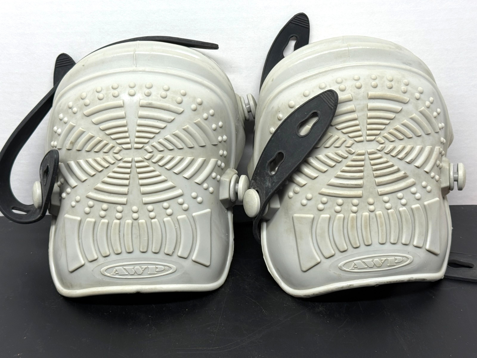 Set of AWP Knee Pads Double Strap Rubber Outer Foam Liner
