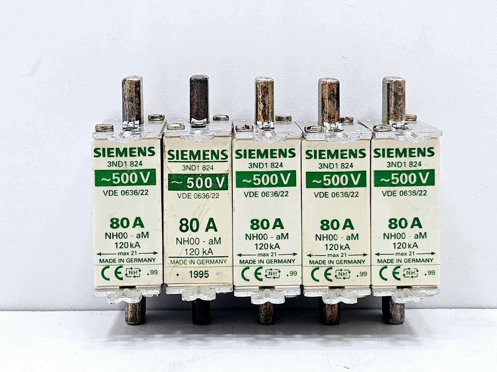 3ND1824 SIEMENS FUSE LOT OF 5