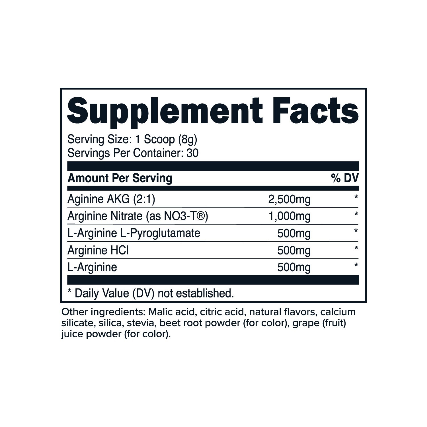 PrimaForce L-Arginine Complex Powder (30 Servings Per Bottle | Mixed Berry)