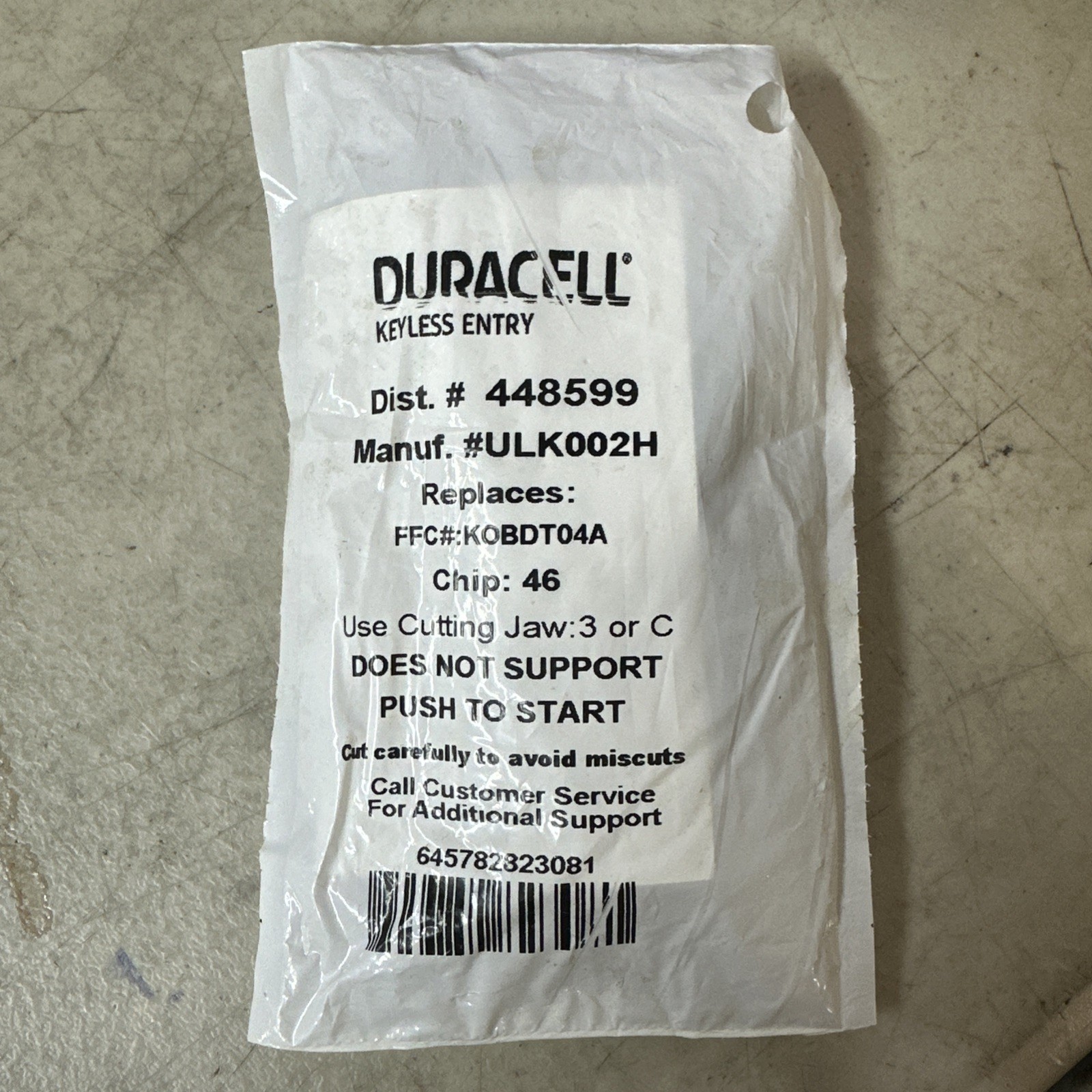 NEW Duracell MFR# ULK002H DIST# 448599