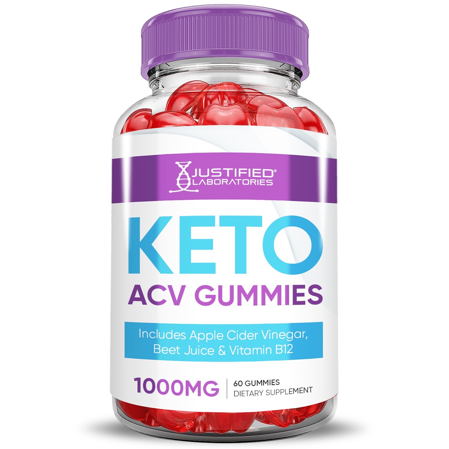 Keto ACV Gummies 1000MG Advanced Apple Cider Vinegar 60 Gummys