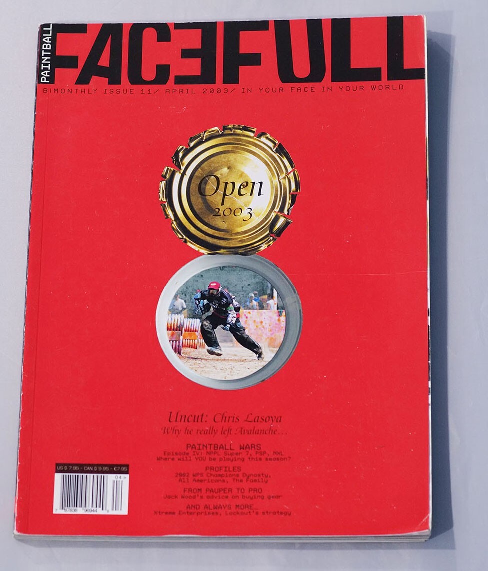 Priced To Sell Facefull Paintball Print Magazine April 2003 #11 Lasoya Uncut!