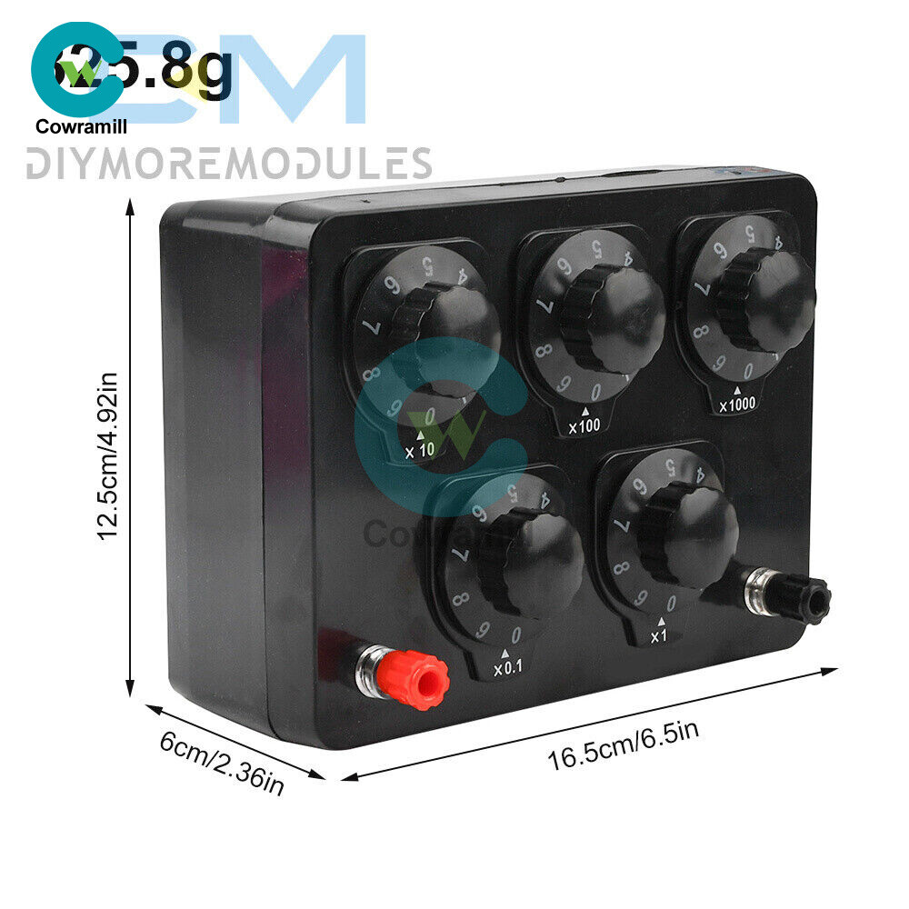 0-9999.9Ohm Variable Resistance Box Decade Resistor For Physical Resistance Box