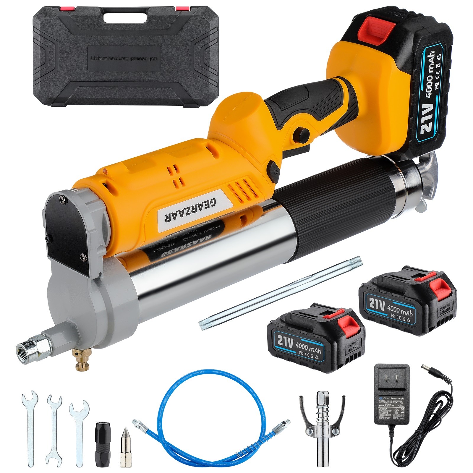 Electric Grease Gun Battery Powered with 40"Hose,12,000 PSI Cordless Grease Gun