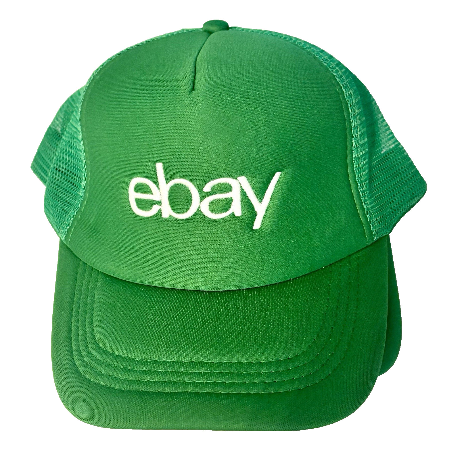 eBay Branded Baseball Hat Cap Mesh Adjustable Lightweight Green One Size Unisex
