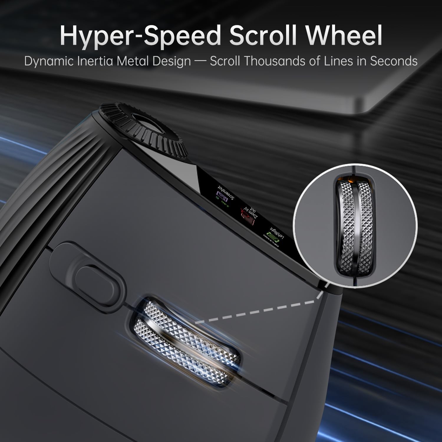 Ergonomic Vertical Mouse Wireless, Rechargeable Bluetooth