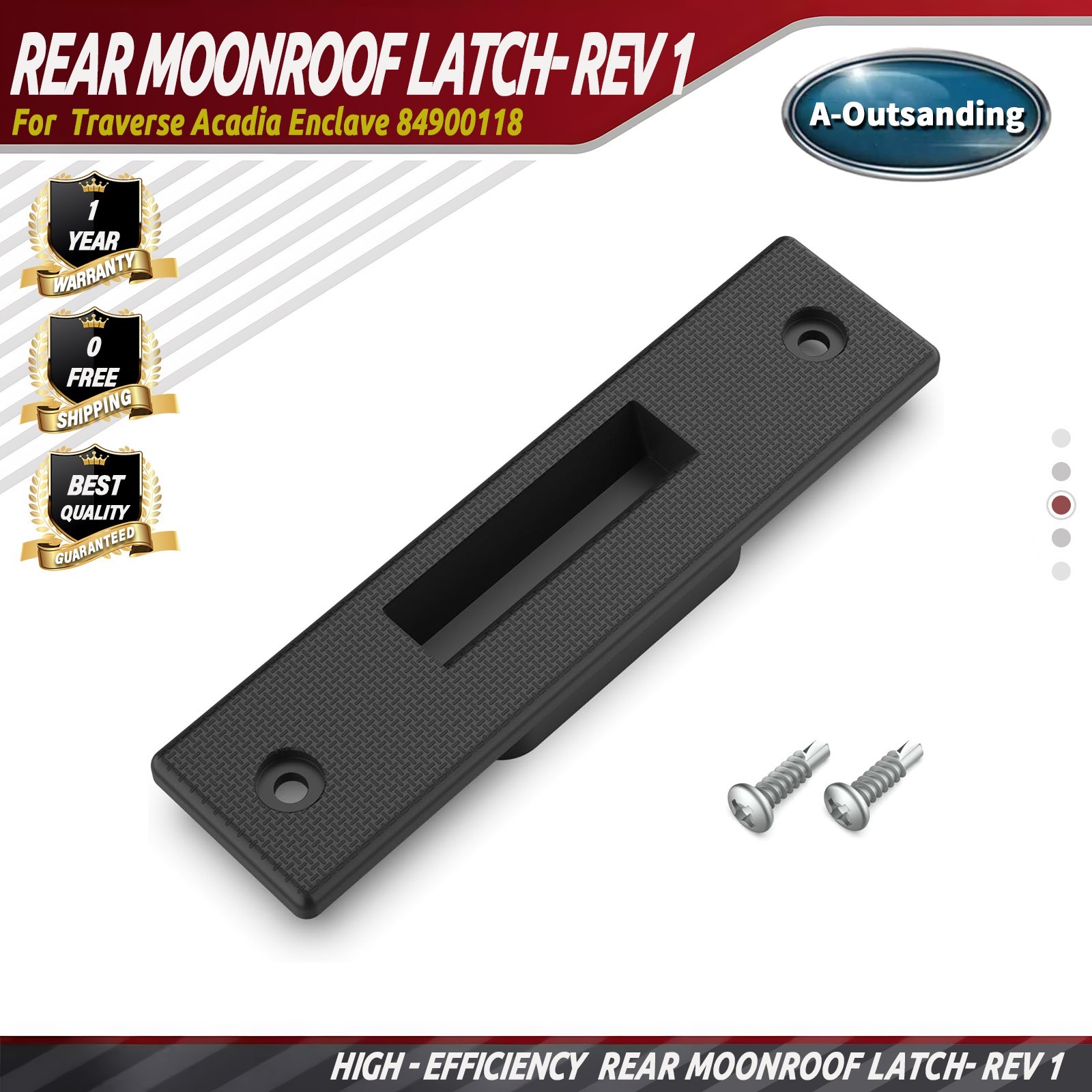 Rear Moonroof Latch- Rev 1 - GM F Retainer 84900118 For Traverse  Acadia Enclave