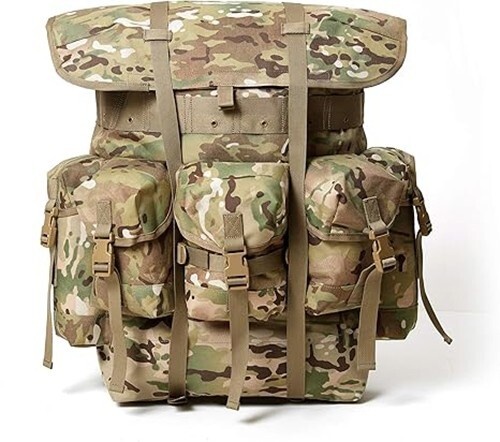ALICE Large NP Pack Capricorn Camo w/ UTX Buckles + Side Pouches 1000D Nylon