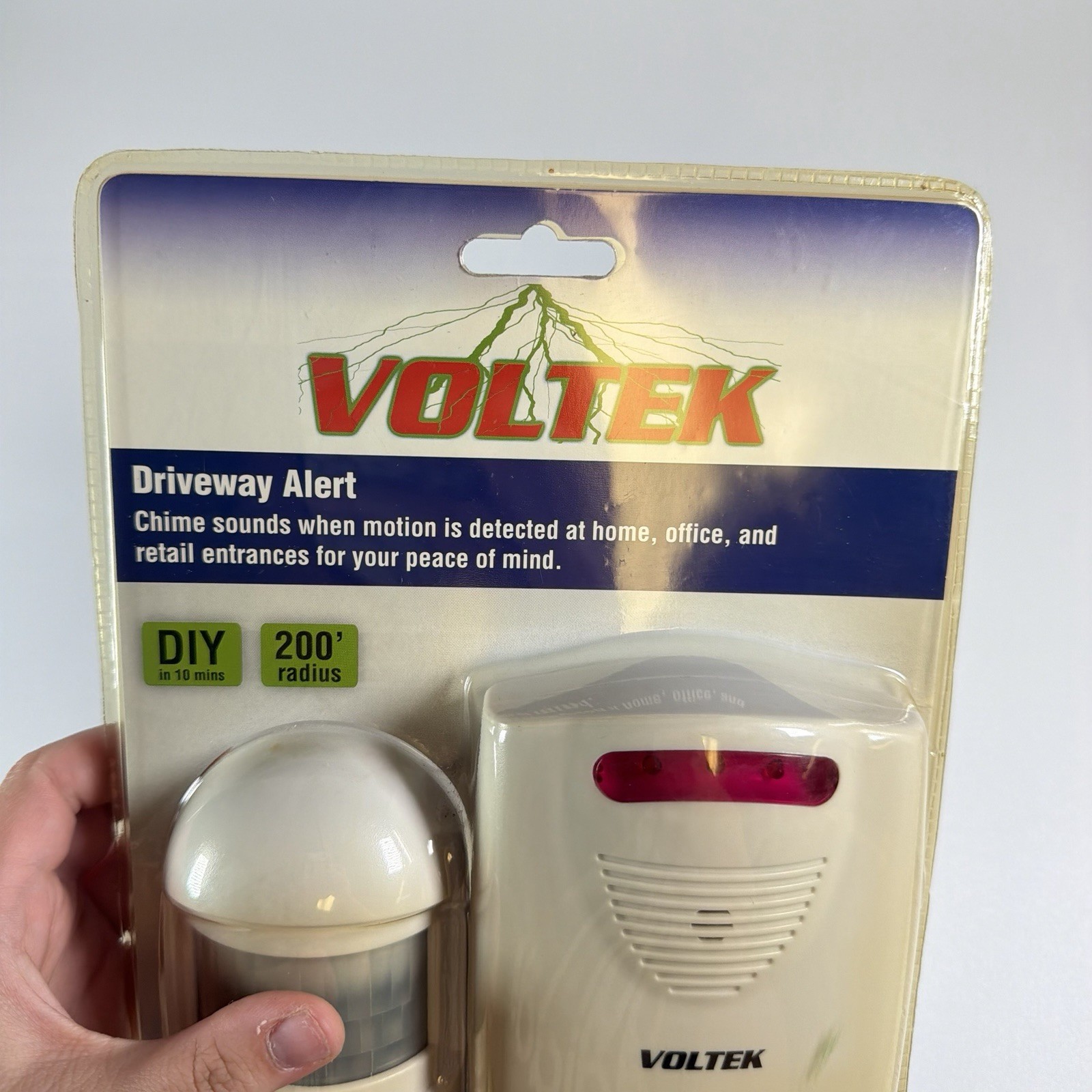 Voltek Wireless Driveway Alert Kit Motion Activated Sensor 200ft Range