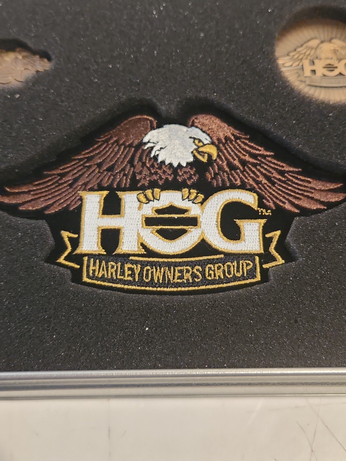 Harley-Davidson HOG Tin (Harley Owners Group) Includes Patch • Pin • Medallion