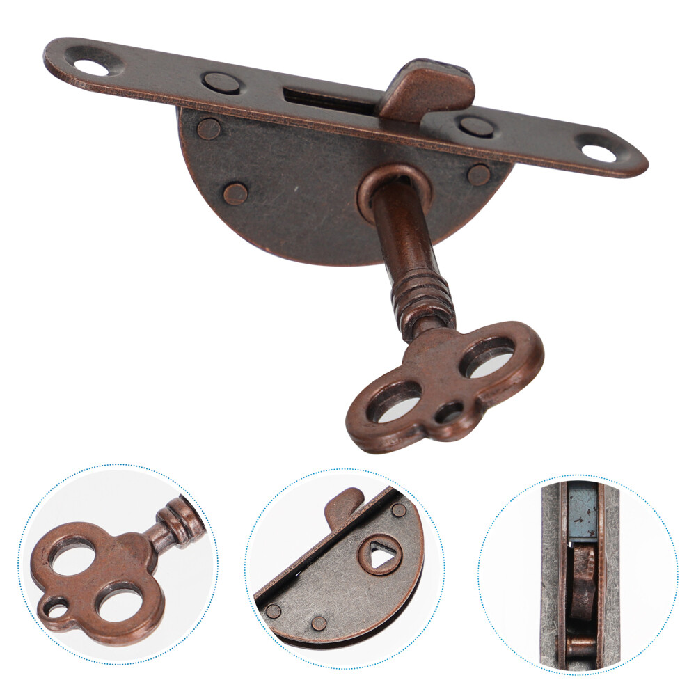 Hardwares Furniture Lock Drawer Antique Cupboard Desk Door Catch Vintage