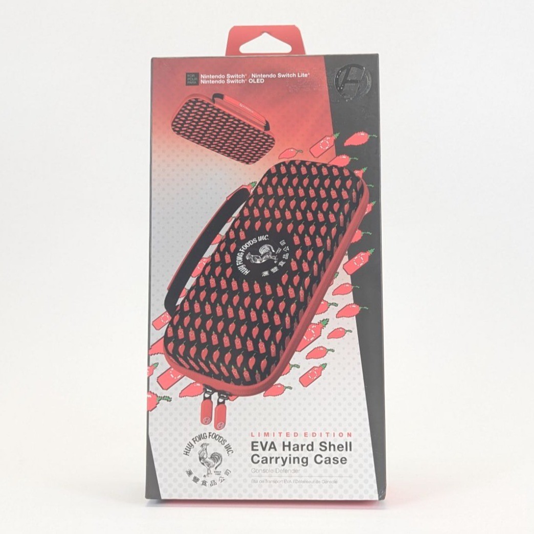 Sriracha EVA Hard Shell Carry Case Official Retro Pepper Design NSW Switch
