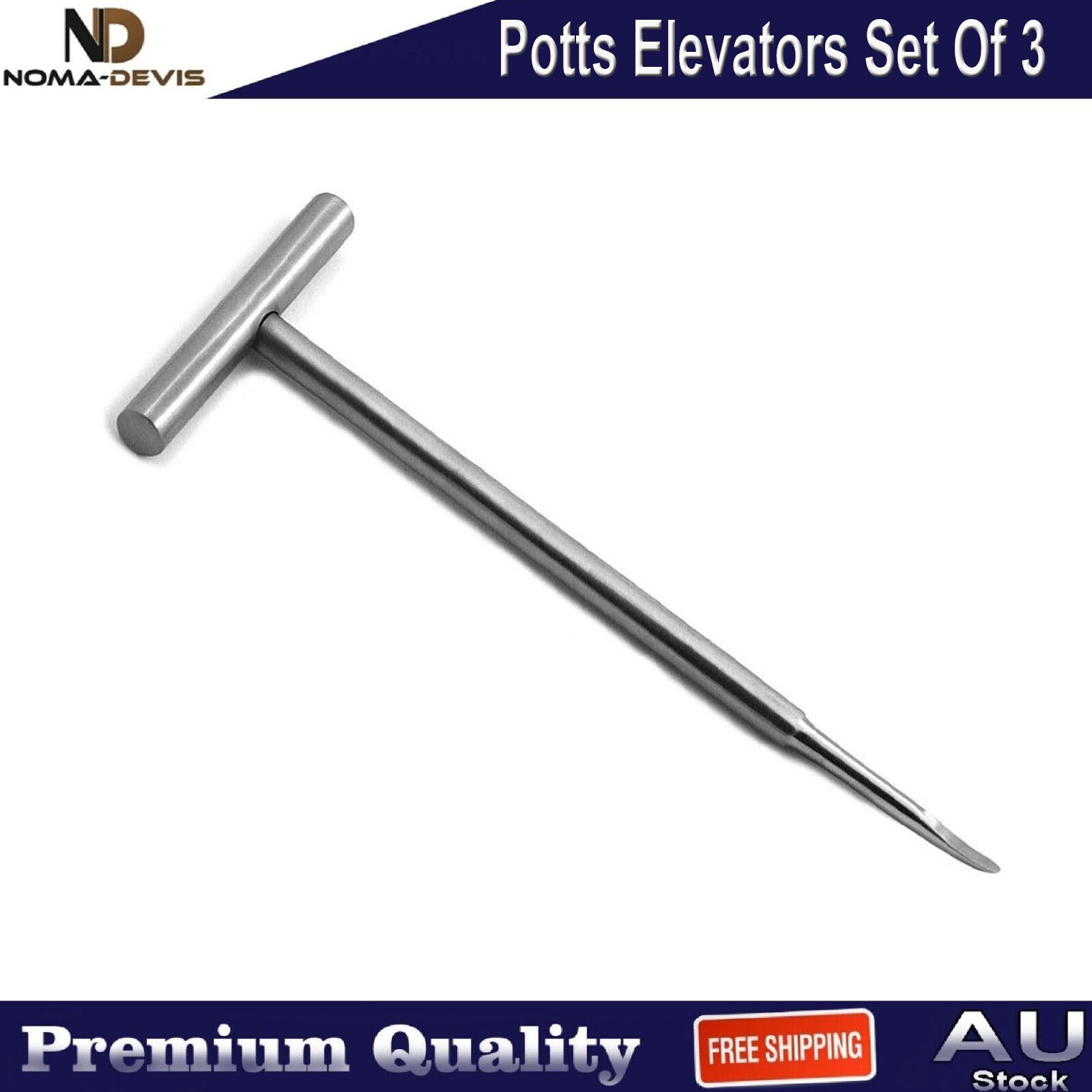 Dental Potts Elevators Oral Surgery Tooth Roots Extraction Surgical Instruments