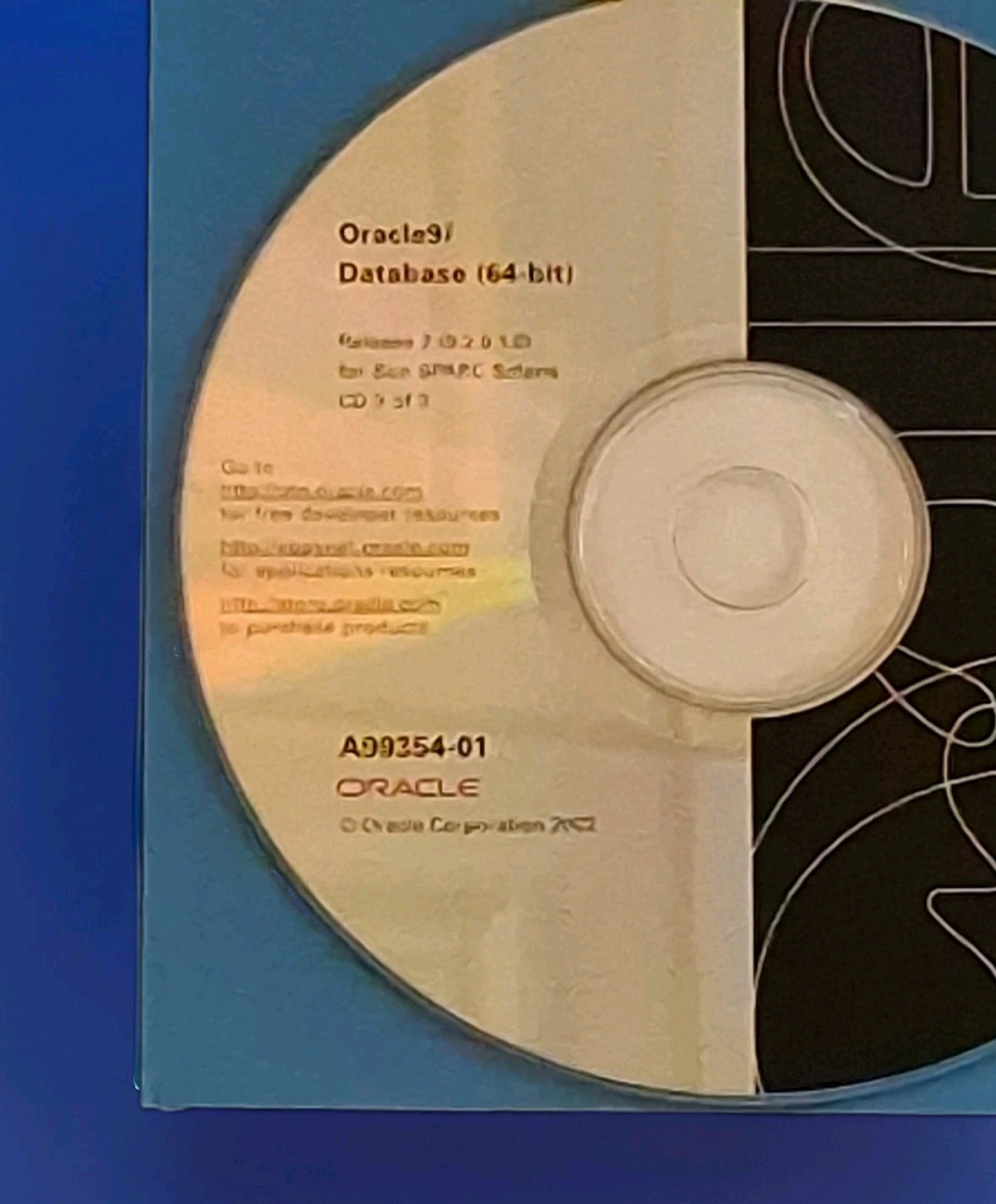 Oracle9i Database Release 2 64-bit SPARC & Solaris 3CDs set 9.2.0.1.0 Scarce