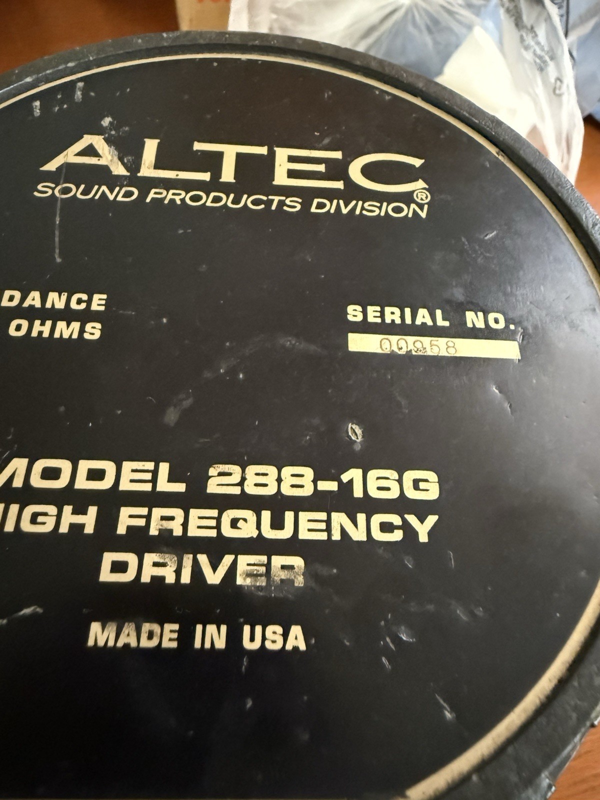 ALTEC 288-16G Driver Unit.