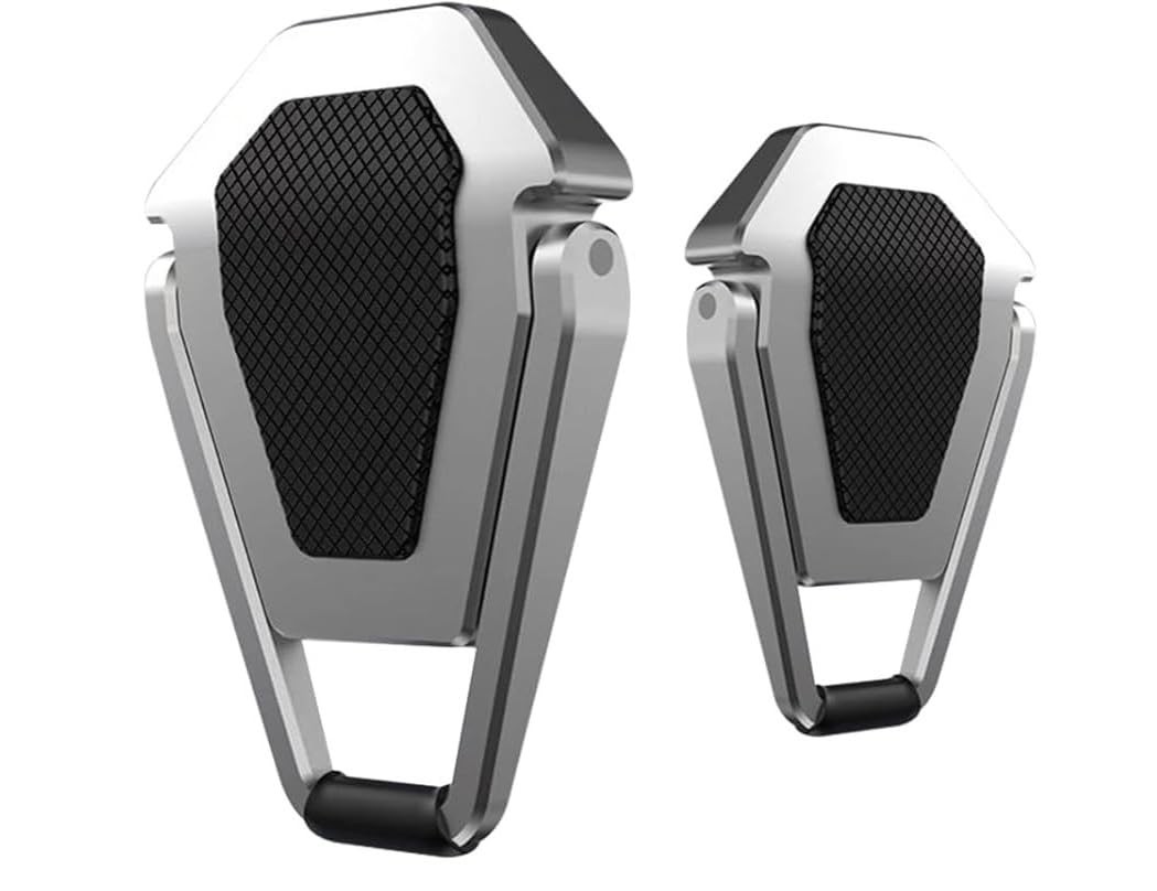 Foldable Laptop Stand Portable Invisible Cooling Riser Feet Legs Silver 2PCS