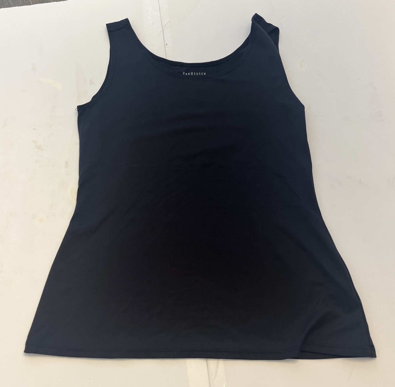 Vanheuson Spandex /nylon Basic Black Layering Shapewear Top
