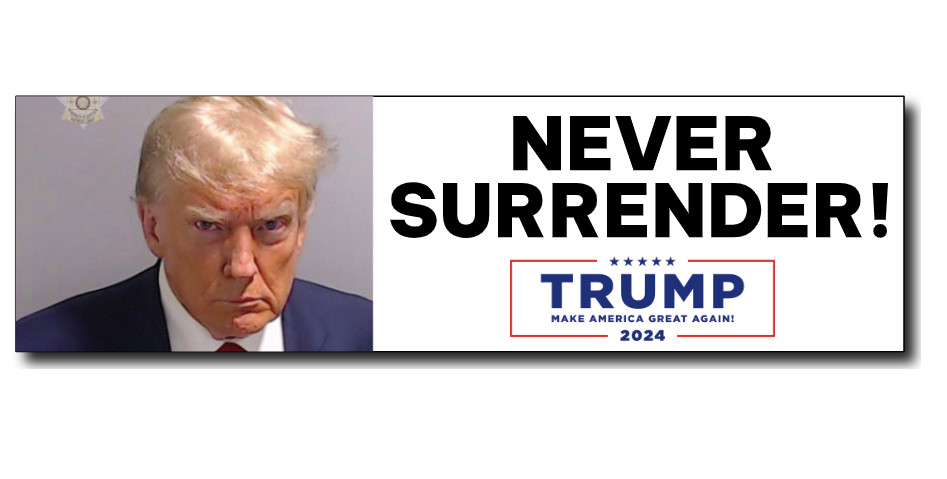 Donald Trump Mugshot Sticker Decal Political President 2024 Republican Funny