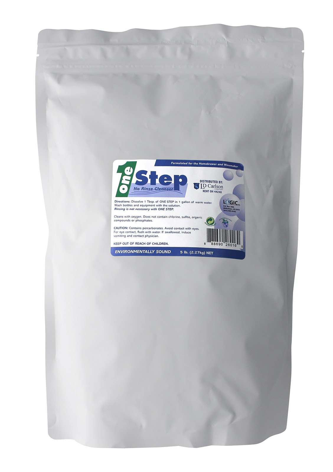 One Step 5 lbs - No Rinse Cleaner For Homebrewing Beer & Wine Making