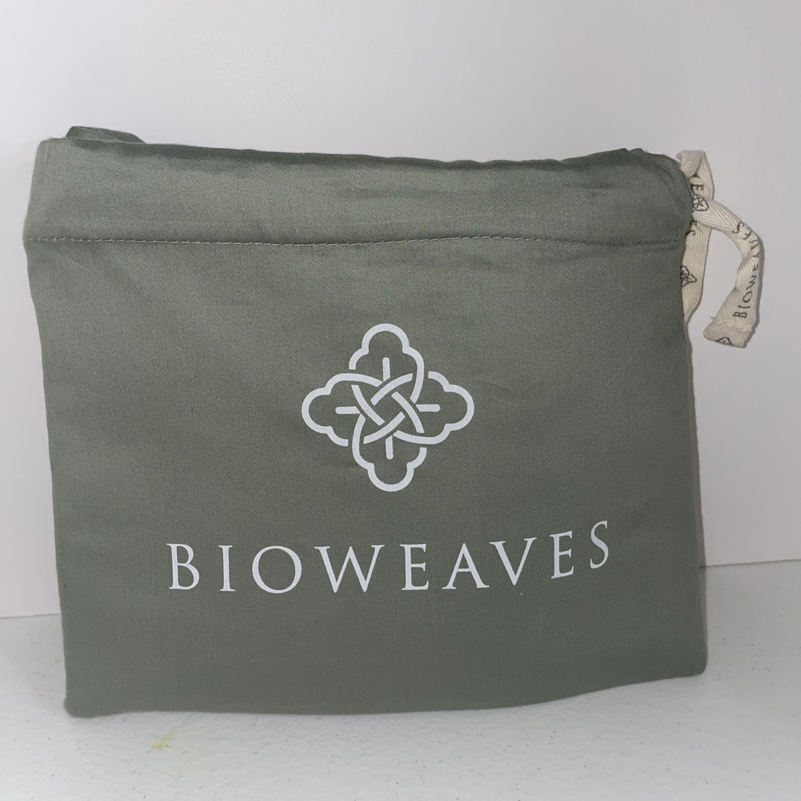 Bioweaves 100% Organic Cotton Body Pillow Cover with Zipper Sage Green 21x54 New