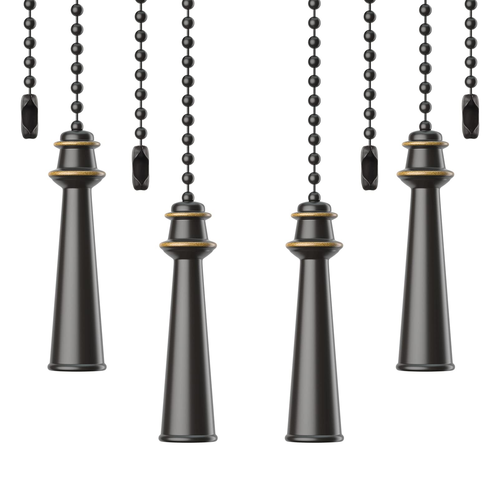 4 Packs Ceiling Fan Pull Chains Pendant Pull Chain Extension Ceiling Fan Chai...