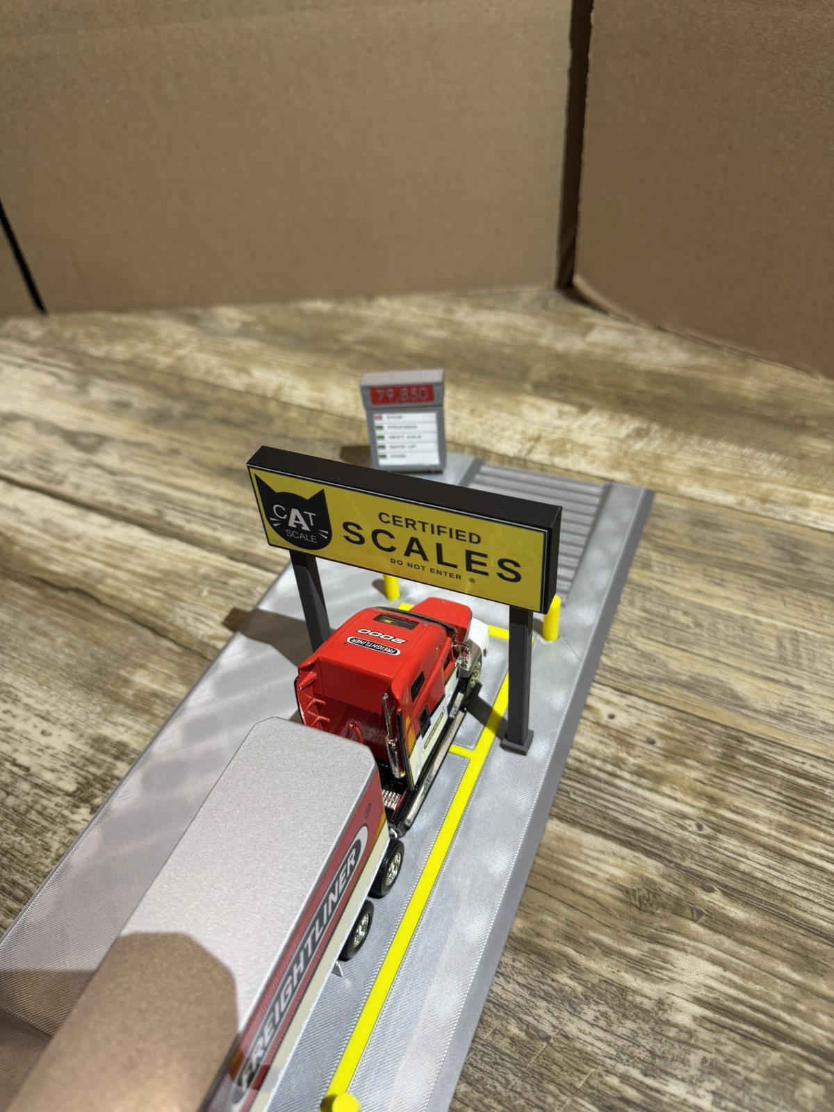 1:64 Scale CAT Scale Weigh Station Diorama 3D Printed Display Custom