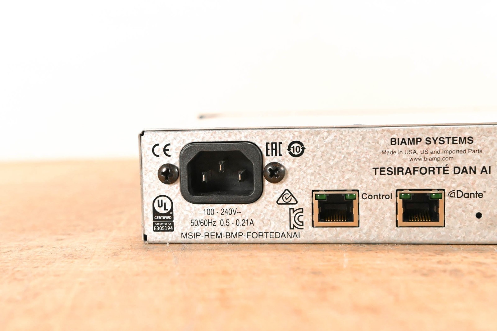 Biamp TesiraFORTÉ DAN AI Fixed I/O DSP CG01MY4