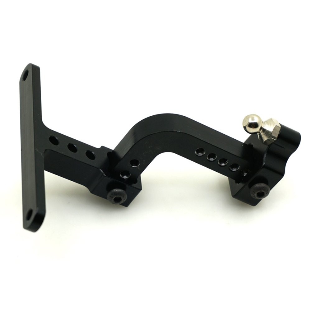 Aluminum Adjustable Drop Hitch Receiver for 1/10 Axial Scale, Black
