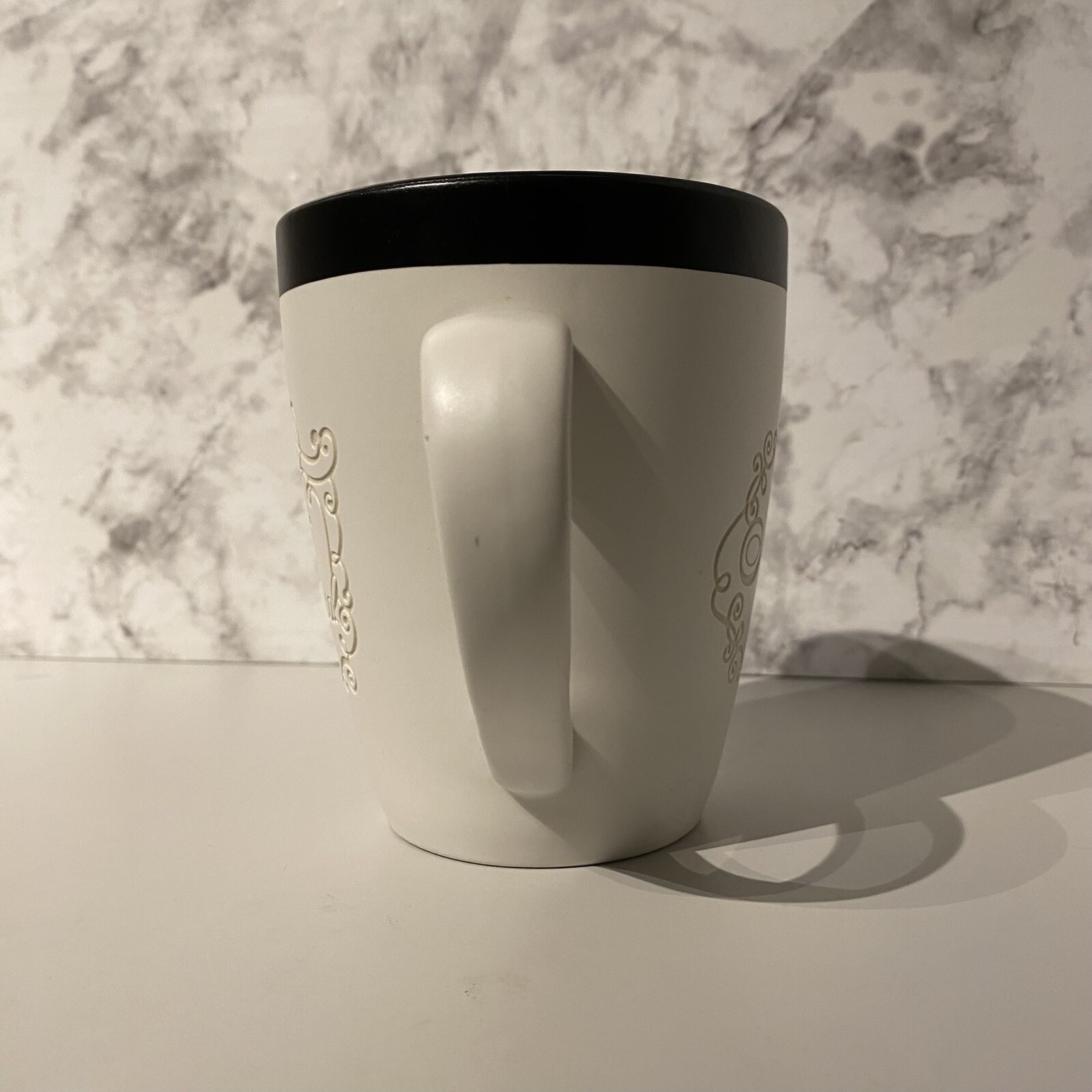 Disney Mrs. Wedding Mug "I Do" Black & White Ceramic