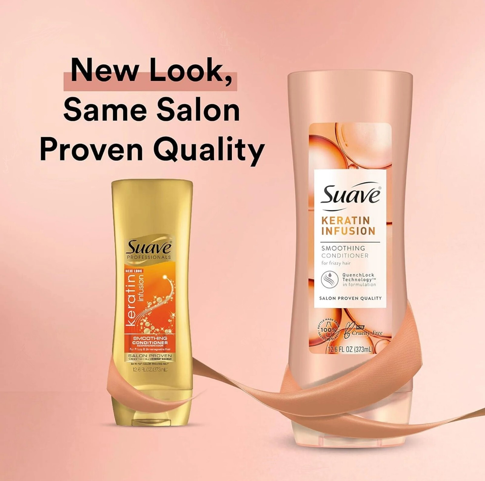 Suave Keratin Infusion Smoothing Shampoo & Conditioner, 28 oz, 2-Pack