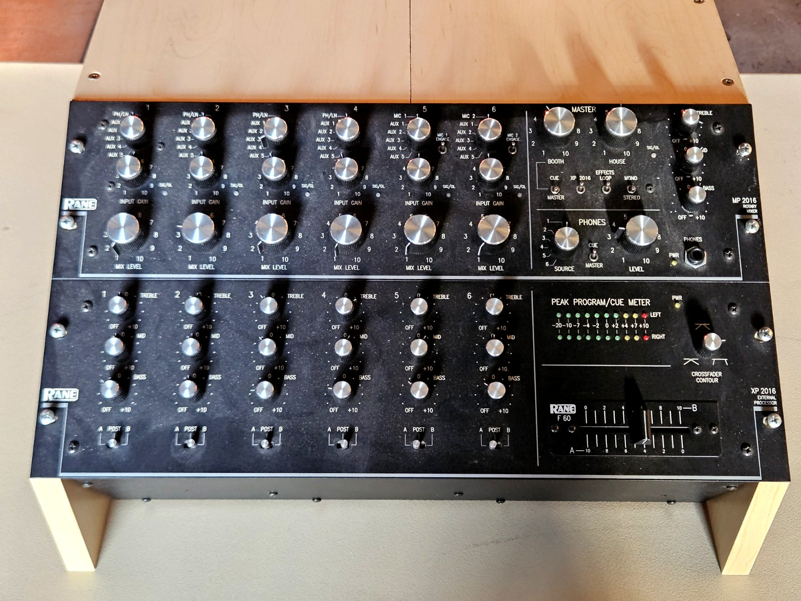 Vtg RANE MP2016 ROTARY DJ MIXER w/ XP2016 Processor / Expander - TESTED XLNT