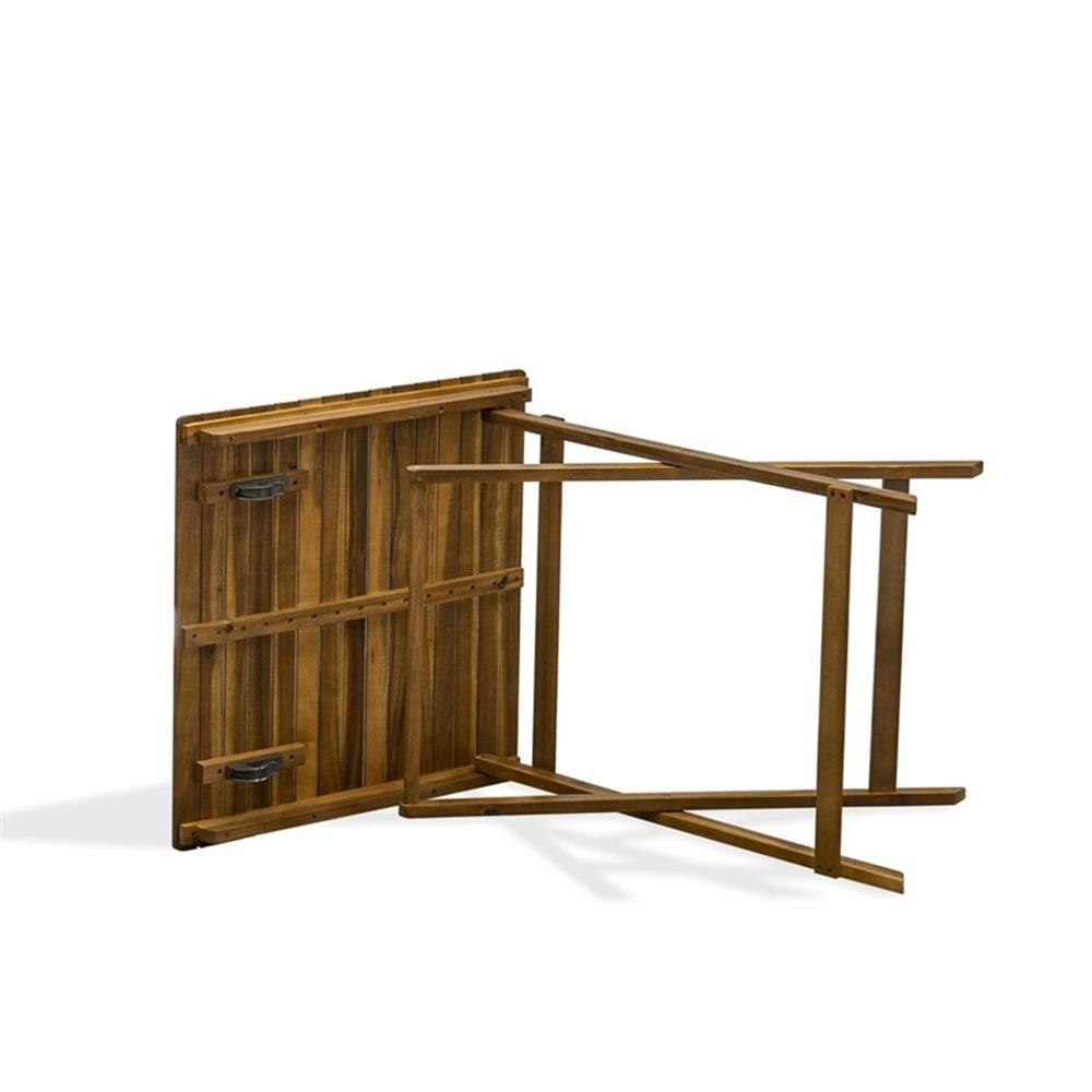 BSETQNA Selma Square Outdoor Table Made of Acacia Wood in Natural Oil finish
