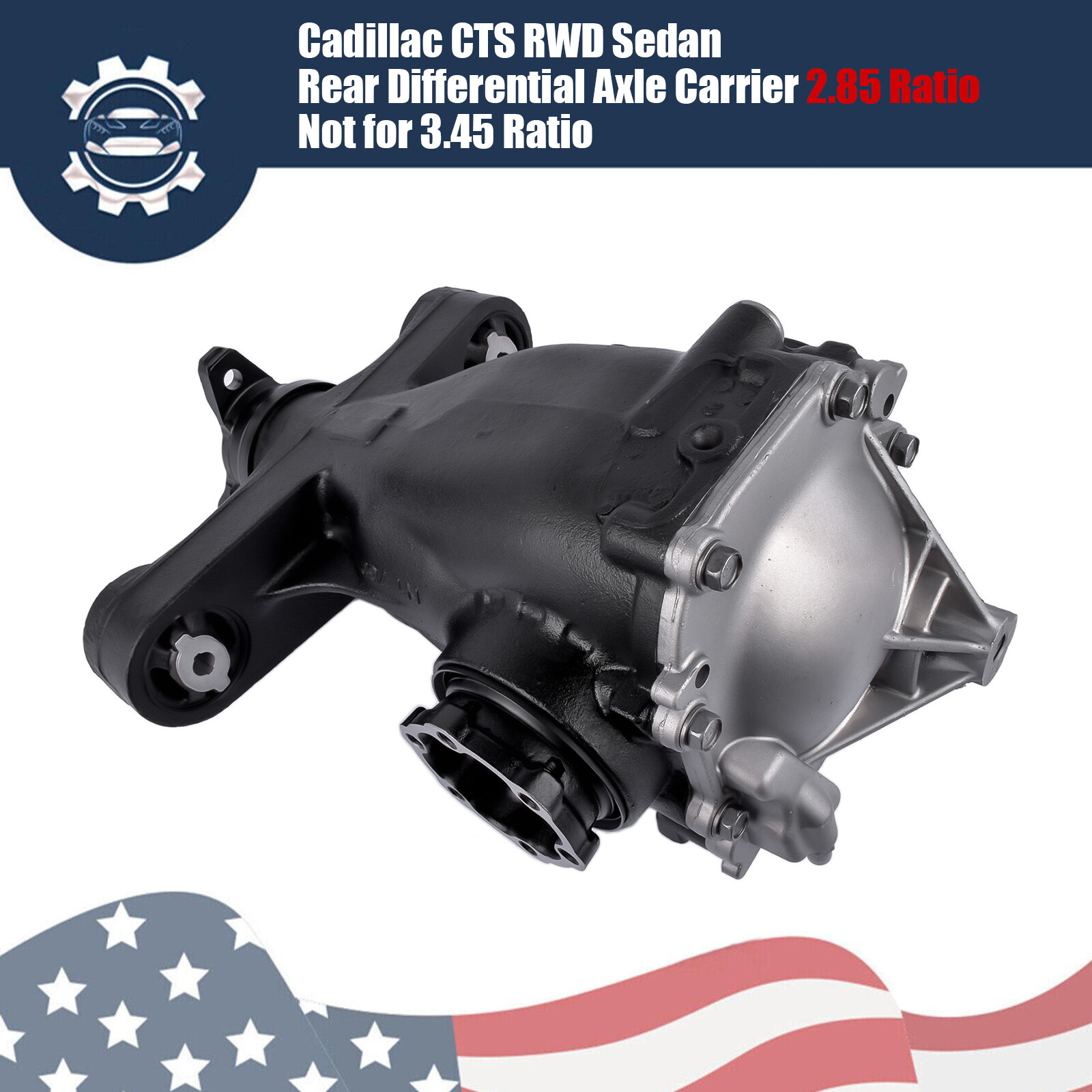 Rear Carrier Differential for Cadillac CTS RWD 2.85 15-19 84110752 8-Speed Trans
