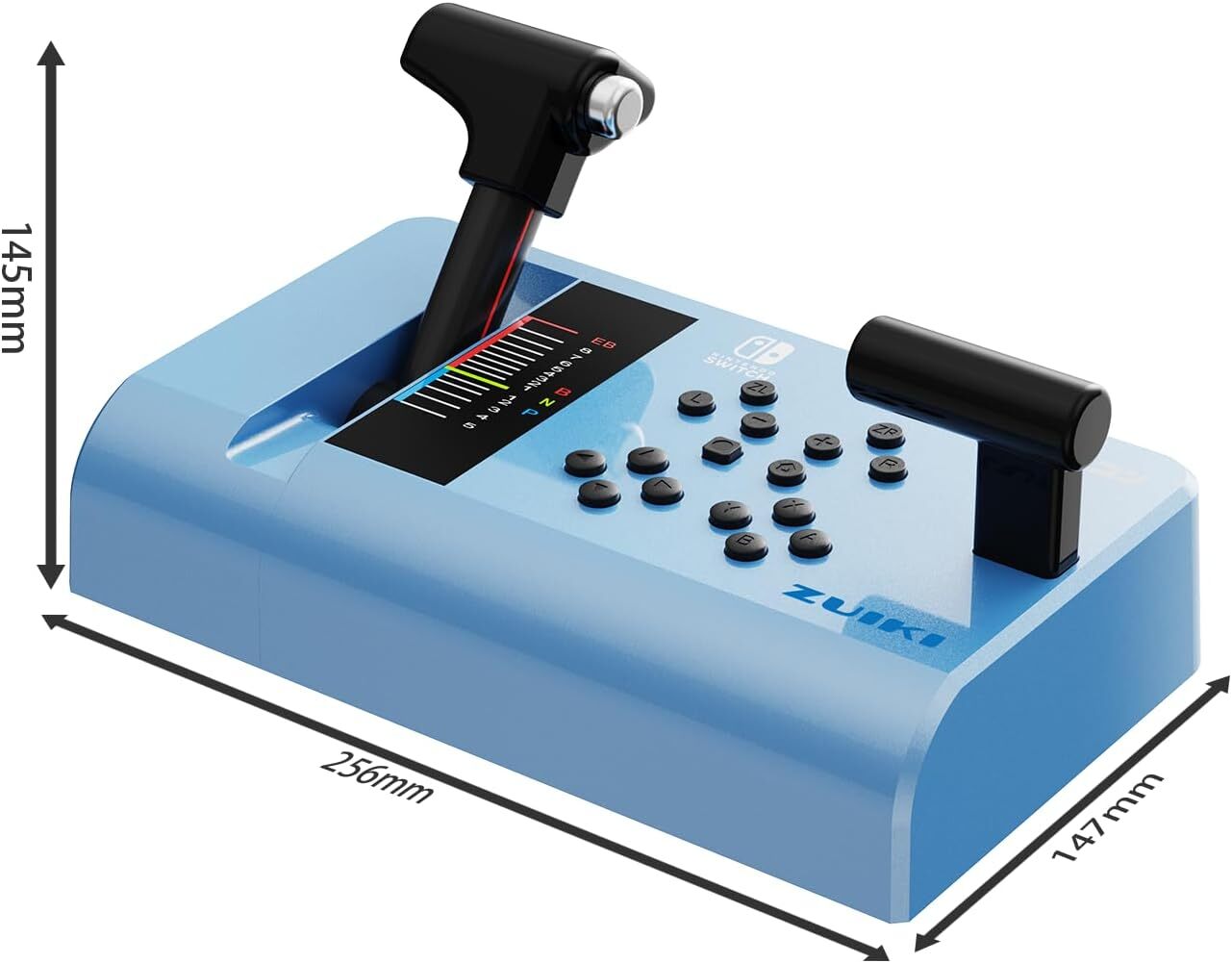 ZUIKI MASCON Go by Train Densha de Go Nintendo Switch One Handle Controller Blue