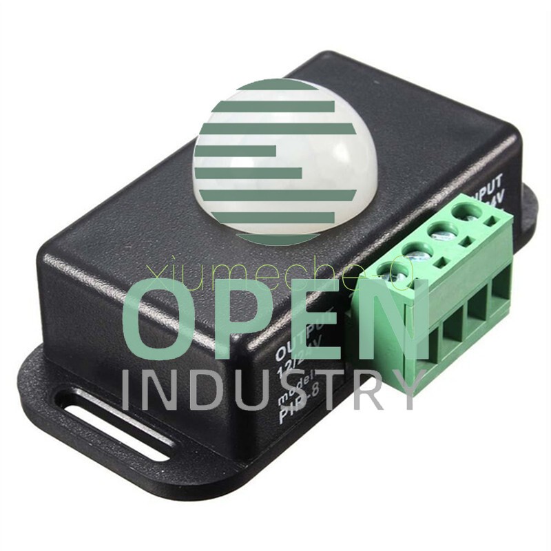 Automatic DC 12V-24V 8A Infrared PIR Motion Sensor Switch For LED light Stylish