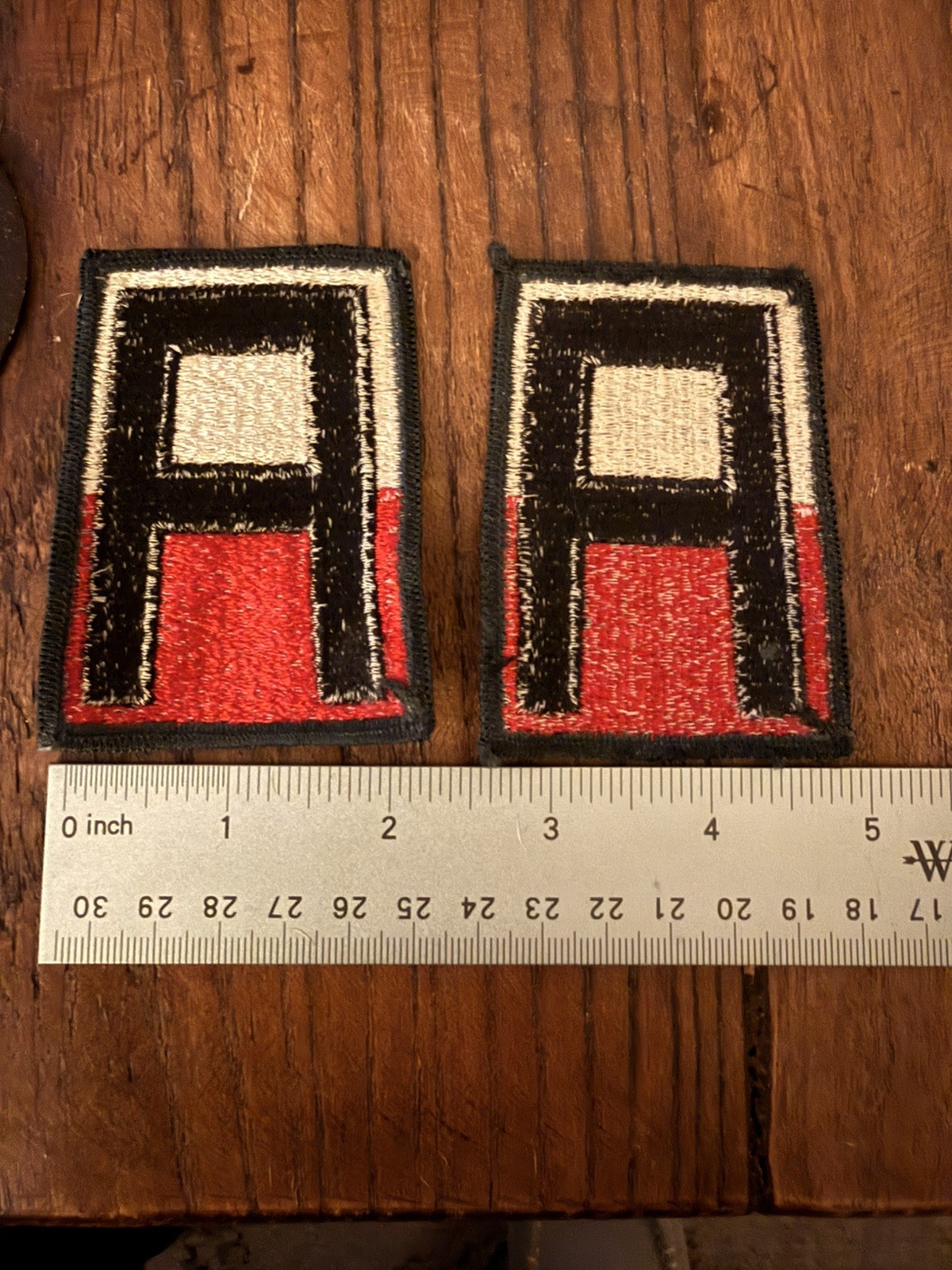 Set of 2 - 1st Army AG Border Patch Full Color-Dress Insignia Uniform -Sew On*