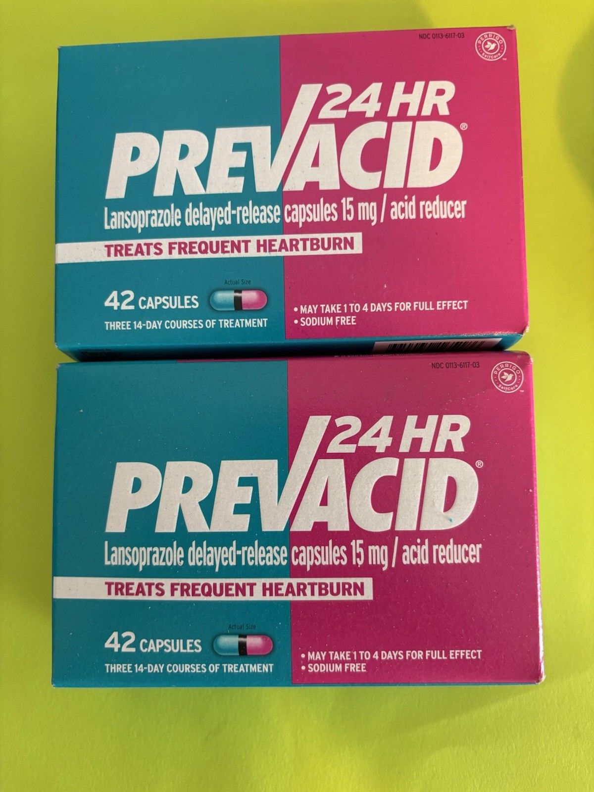 Prevacid 42 Pill   2 Packs  Exp 08/2026