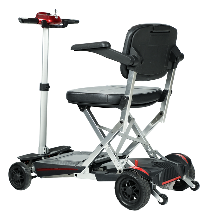 4 Wheels Foldable Travel Mobility Scooter 24V Battery Powered for Elderly