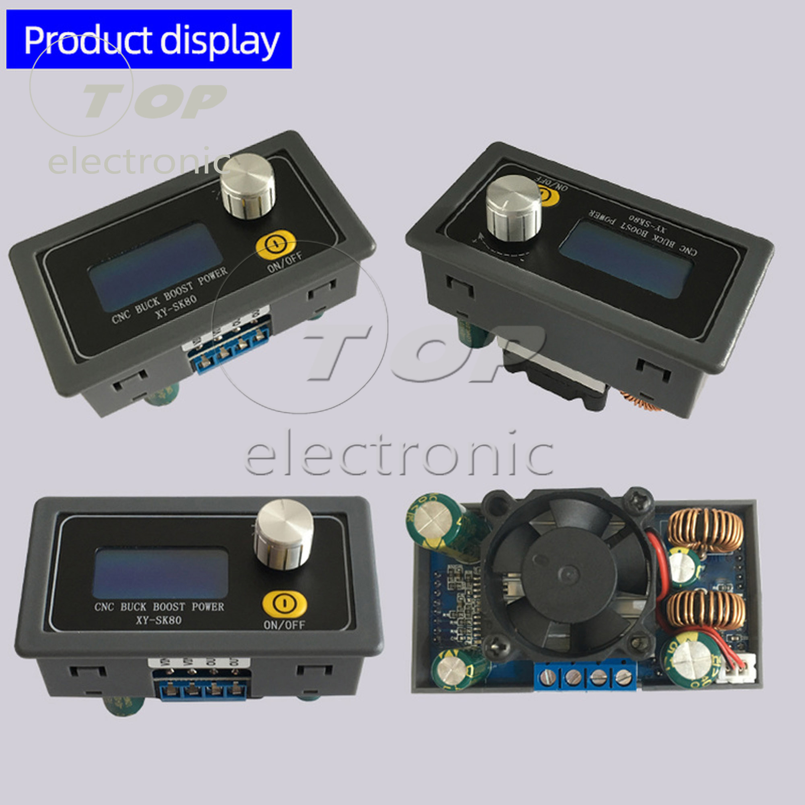 DC-DC Buck Boost Converter 5A Power Module Adjustable Regulated Power Supply